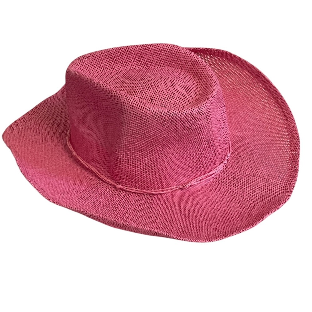 Wild Fable Cowgirl Hat Women One Size Pink Straw Style Western Summer Festival